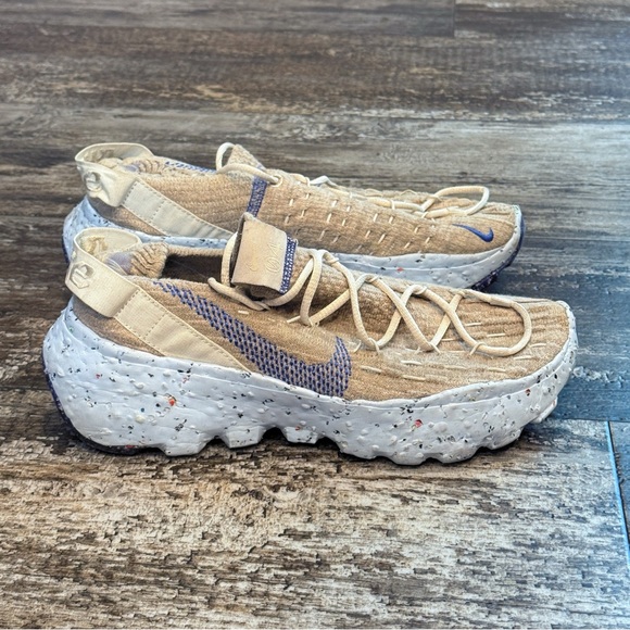Nike Shoes Space Hippie 04 Sneakers Sail Astronomy Blue Beige Womens Size 7 Gym - Picture 11 of 13
